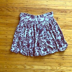 Floral mini skirt